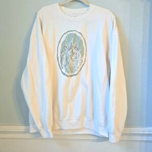 PacSun Golden Hour White Graphic Sweatshirt ◇ Size L /XL ♡ Angel Frame